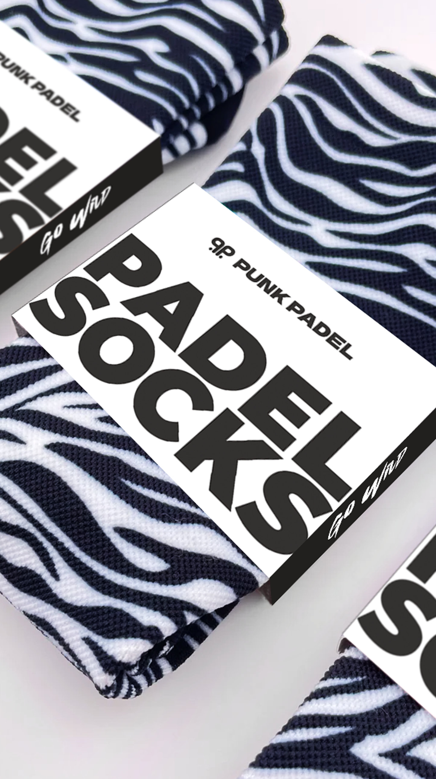 PADEL SOCKS "Go Wild"/ZEBRA