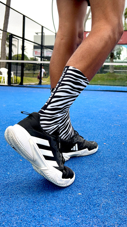 PADEL SOCKS "Go Wild"/ZEBRA