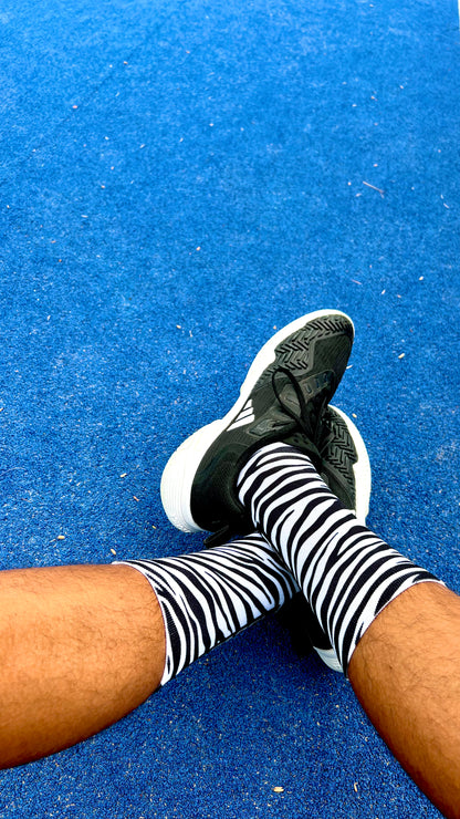 PADEL SOCKS "Go Wild"/ZEBRA