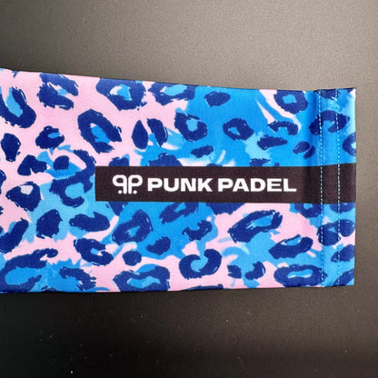 Padel Arm Sleeve "Go Wild" Blue Pink Leopard